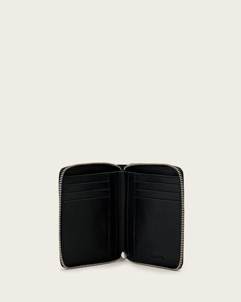 Lena Hex Zip Up Leather Wallet RASPBERRY PINK | ALLSAINTS US